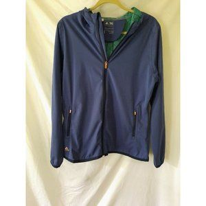 Adidas Climastorm Size Large Blue-Violet Lightweight Windbreaker Jacket RN88387